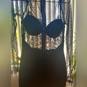 See thru dress size M color black brand Blāshe